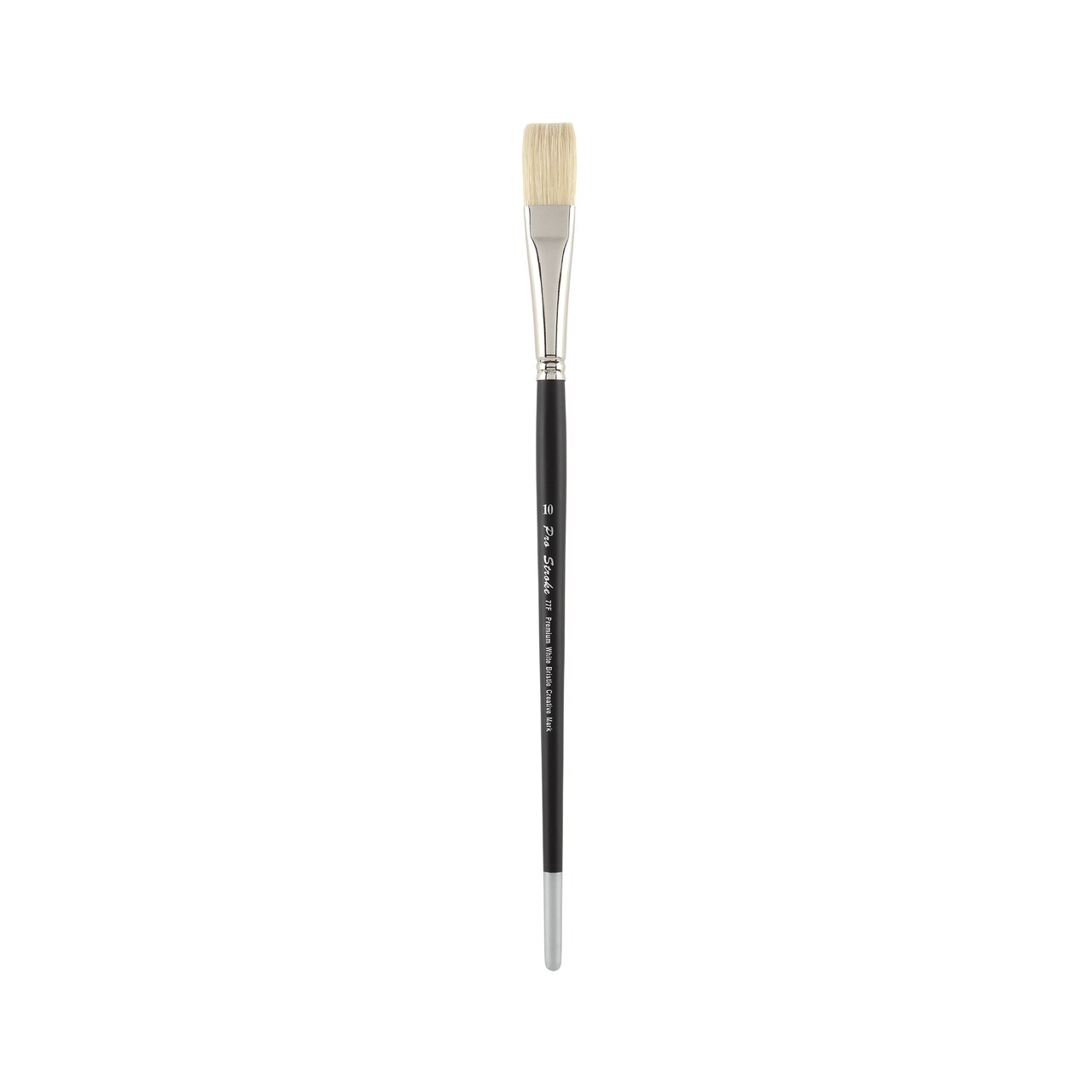 Creative Mark Pro Stroke Premium White Chungking Hog Bristle Artist Paint Brush - Flat - Natural Bristle Brush w/ Great Control Suitable for Oils, Watercolors, Acrylics, Alkyds, Caseins